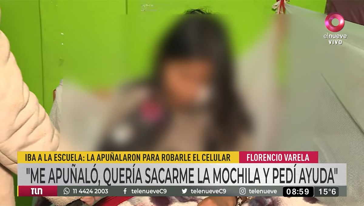 Me muero mamá: el grito de una nena a la que apuñalaron para robarle el celular