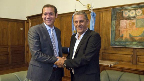 Gutiérrez junto a Pechi Quiroga.