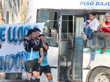 Parra marcó el gol de Pillmatún desde el punto del penal. Fotos: Anahí Cárdena 