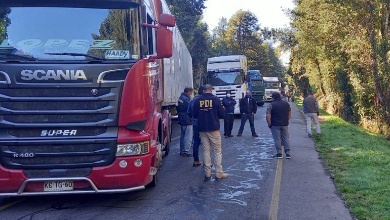 Habilitaron Pino Hachado para el paso de los camiones chilenos varados