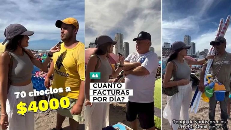 ¡Sorprendente! Cuánto ganan al día los vendedores ambulantes de la playa