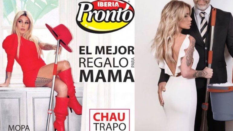 El aviso con la imagen de Flor Peña que generó polémica en las redes.