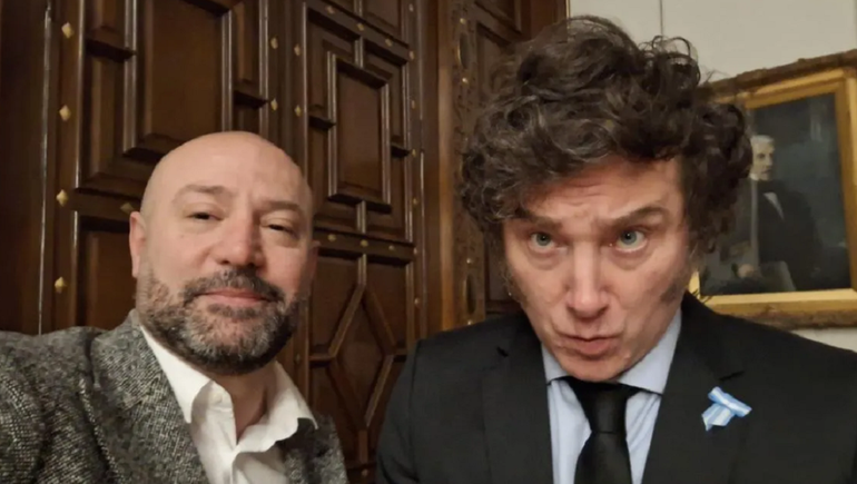 El ex titular de Andis con el presidente Javier Milei