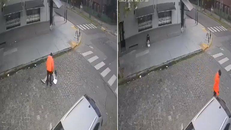 Atropelló a una enfermera y la abandonó en la vereda