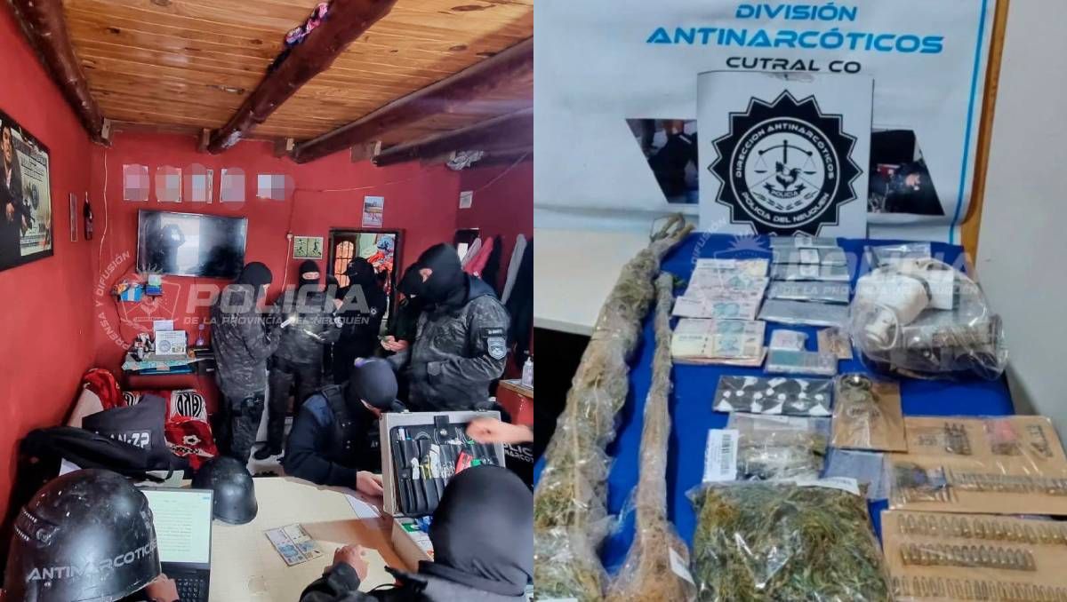 Operativos contra el microtráfico en Neuquén: secuestraron drogas, dinero y celulares