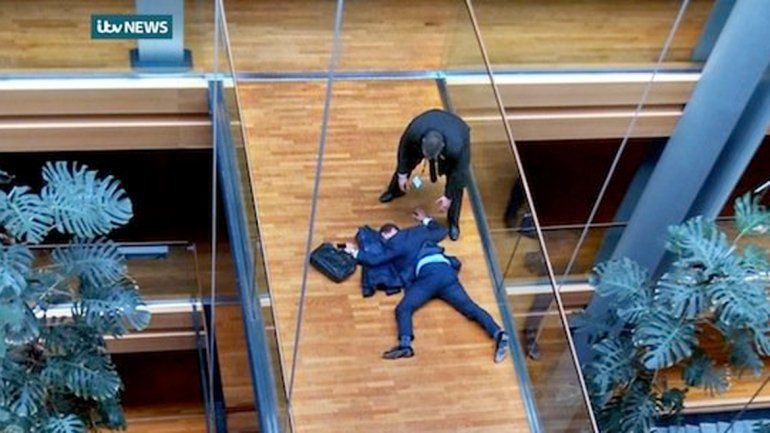 Diputados del Parlamento Europeo terminaron a las trompadas