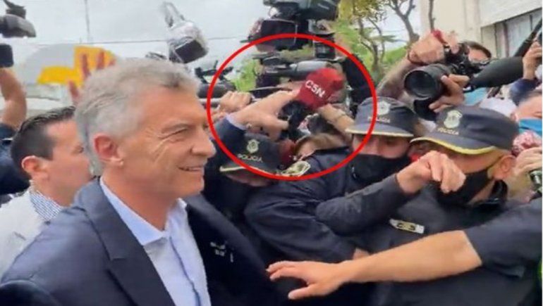 Adepa y FOPEA repudiaron la agresión de Macri a un periodista de C5N