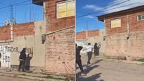 tension en barrio 7 de mayo: escrache en la casa del imputado por pegarle a un perro con un hierro tension en barrio 7 de mayo: escrache en la casa del imputado por pegarle a un perro con un hierro