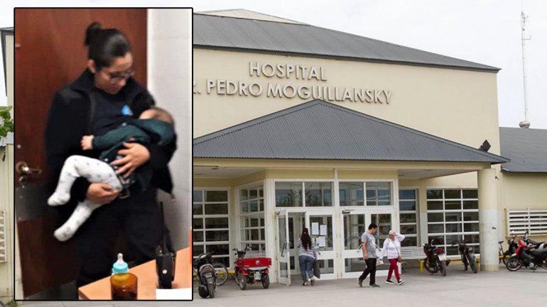 Una policía amamantó a un bebé que fue golpeado durante un extraño ritual religioso