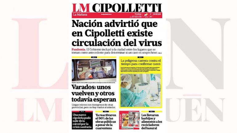 Mirá la edición impresa de LM Cipolletti