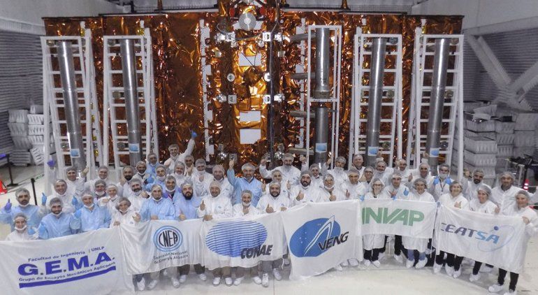 El satélite argentino viajó rumbo a Estados Unidos