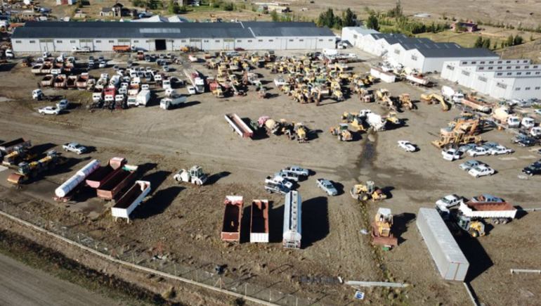 El obrador de Austral Construcciones en Santa Cruz se convirtió en un símbolo de la corrupción. 