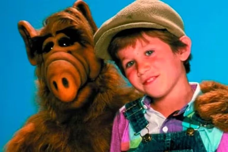 Benji Gregory y Alf. Benji Gregory y Alf.