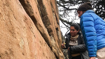 El sitio arqueológico Piedra Pintada, en Aluminé, es de gran valor por la cantidad de muestras de arte rupestre halladas.