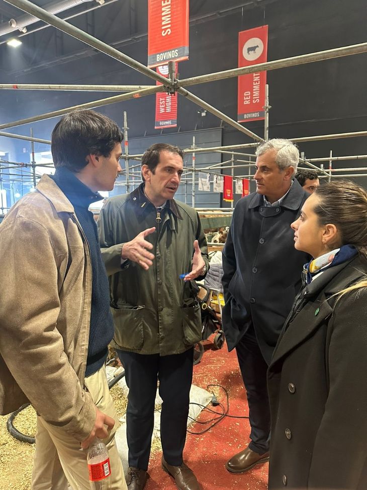 El diputado Pablo Cervi en la Rural de Palermo. Foto: prensa El diputado Pablo Cervi en la Rural de Palermo. Foto: prensa
