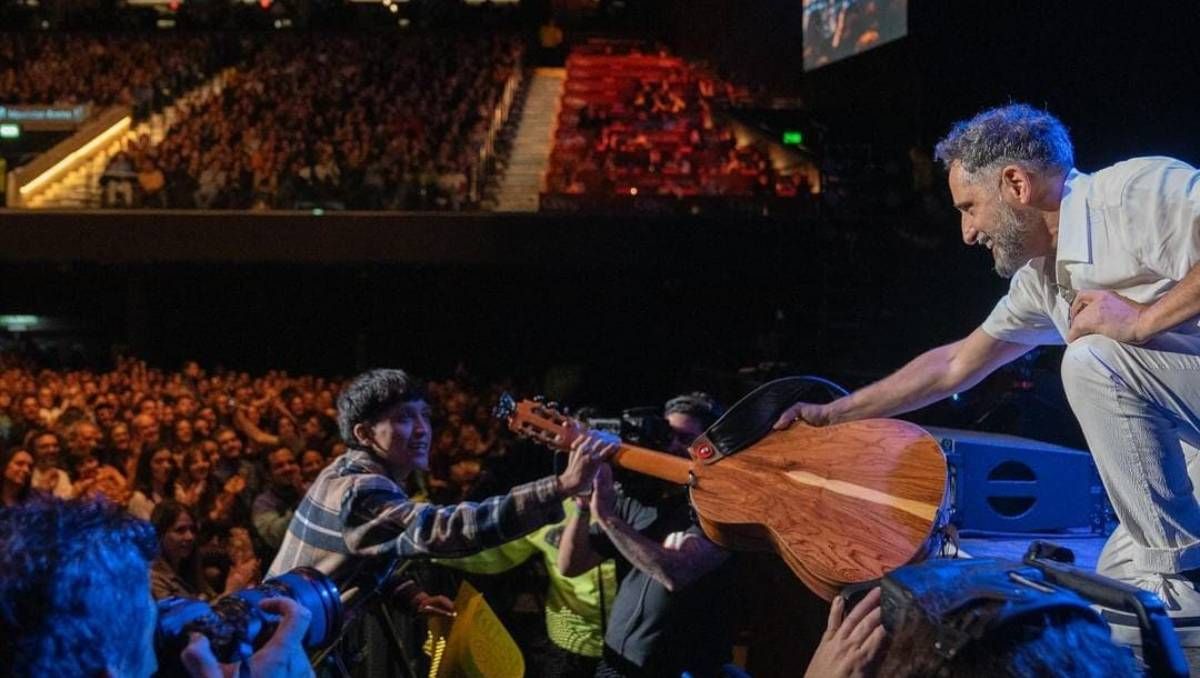 El zapalino que cantó con Jorge Drexler y emocionó a todo el Movistar Arena