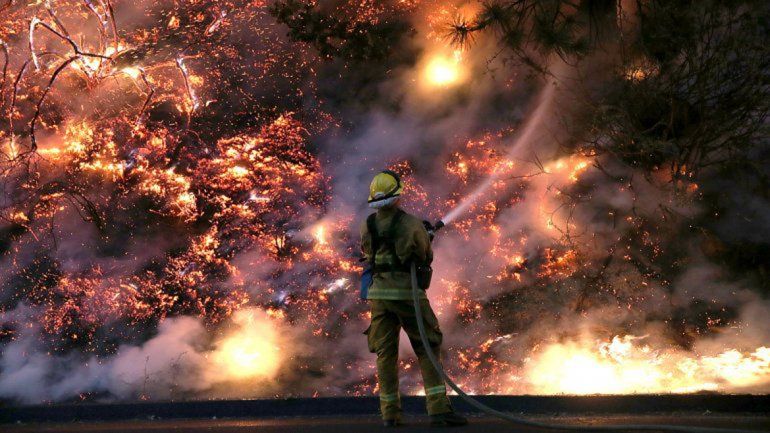 Incendio Forestal en San Luis. 