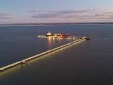Exportación récord: Así sale el petróleo de Vaca Muerta en el primer buque Suezmax, en Puerto Rosales.