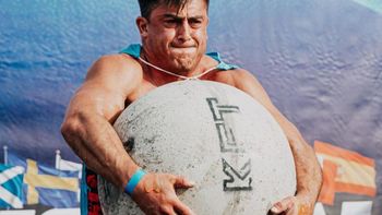 José Poblete, strongman de Comodoro Rivadavia.