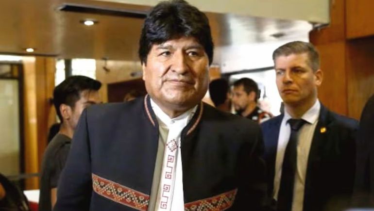 Evo Morales durante su residencia en la Argentina.