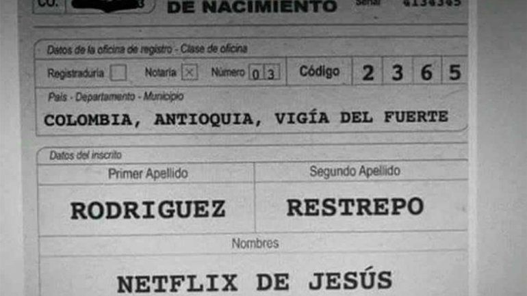 ¿No será mucho? Una pareja bautizó con el nombre Netflix a su hijito