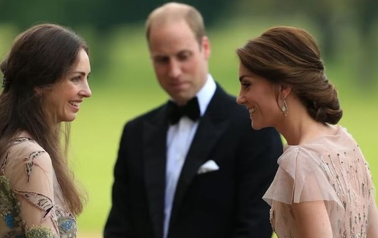 Rose Handury, el príncipe Guillermo y Kate Middleton. Rose Handury, el príncipe Guillermo y Kate Middleton.
