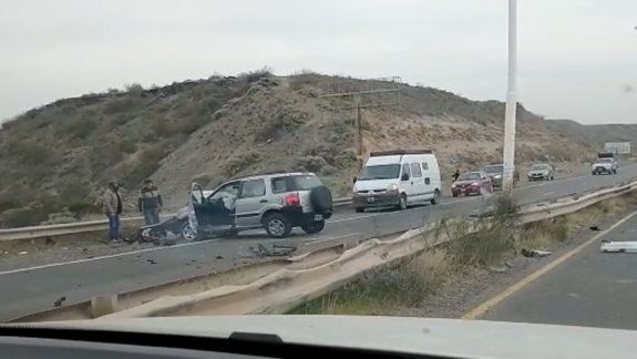 Accidente en Ruta 7: perdió el control y se cruzó de carril
