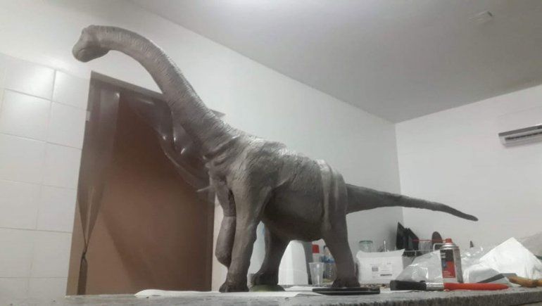 Un dinosaurio de chocolate.
