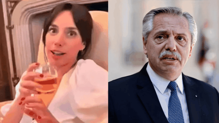 Tamara Pettinato y Alberto Fernández. Tamara Pettinato y Alberto Fernández.