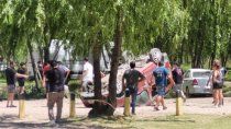 Un joven conductor protagonizó un vuelco en el balneario Gatica / Foto Gentileza Un joven conductor protagonizó un vuelco en el balneario Gatica / Foto Gentileza