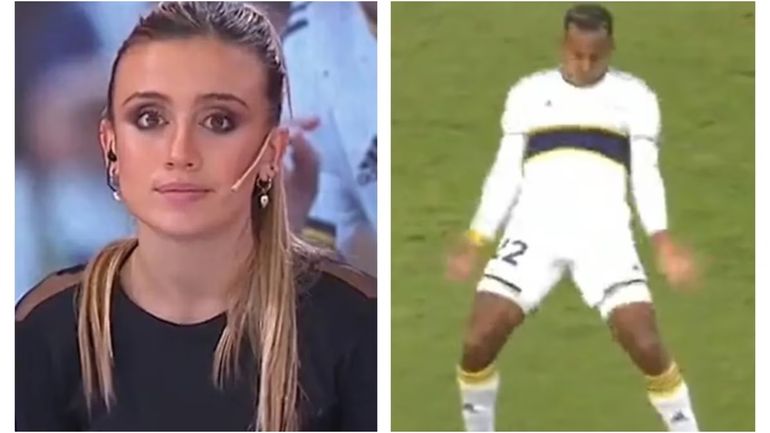 La feroz crítica de Morena Beltrán a Sebastián Villa por la forma de celebrar un gol