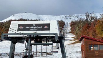 asi esta el cerro chapelco tras la primera nevada del ano