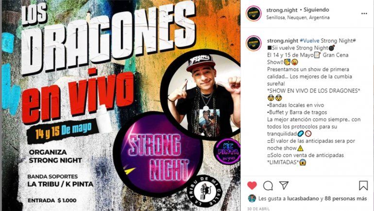 Senillosa al borde del colapso, pero de fiesta