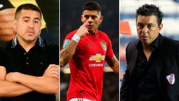 Gallardo se metió en la pelea con Riquelme por Rojo.