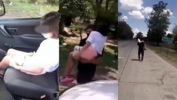 cargo a su hija enferma 5 kilometros porque no lo dejaban pasar en auto cargo a su hija enferma 5 kilometros porque no lo dejaban pasar en auto