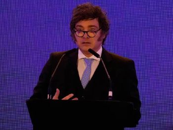 Javier Milei instó a defender Israel, definiéndolo como el bastión de Occidente.&nbsp;