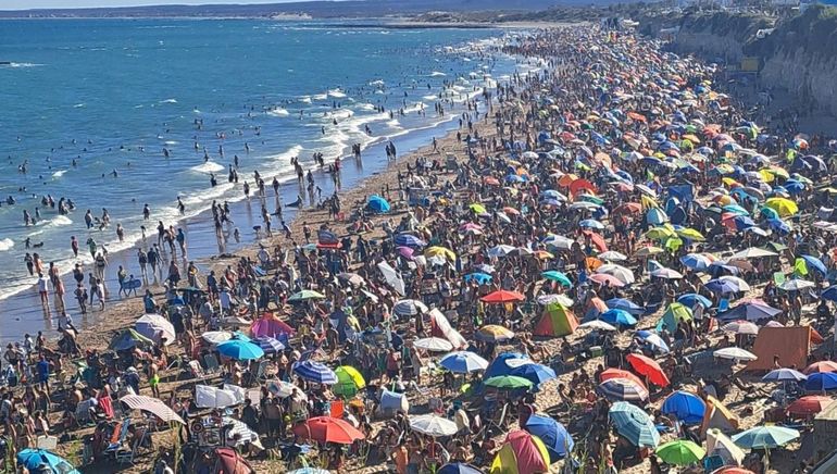 Las Grutas transita una temporada con una notable ocupación. 