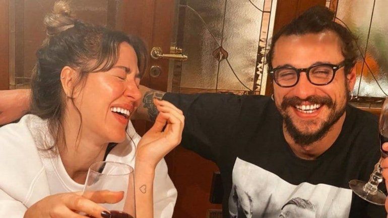 Jimena Bar&oacute;n y Daniel Osvaldo en cuarentena.