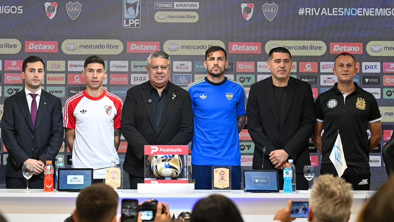 Montiel y Paredes presentaron el Superclásico: las frases más destacadas