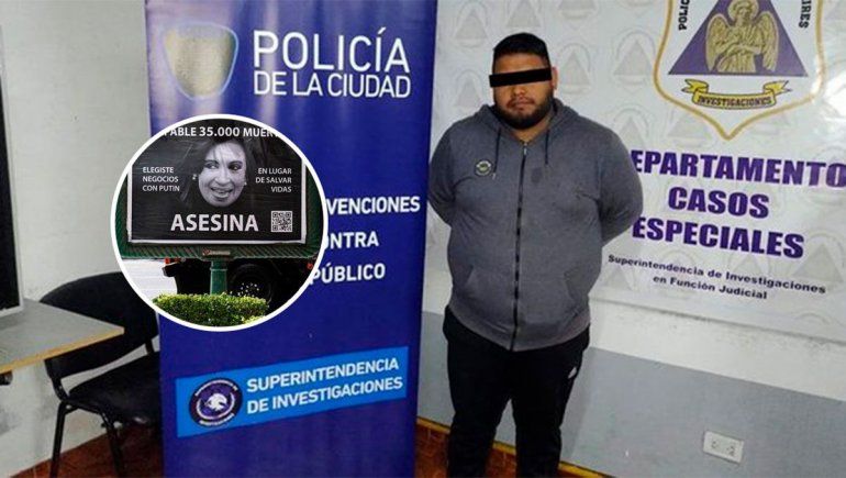 Carteles contra CFK: un detenido y más imputados