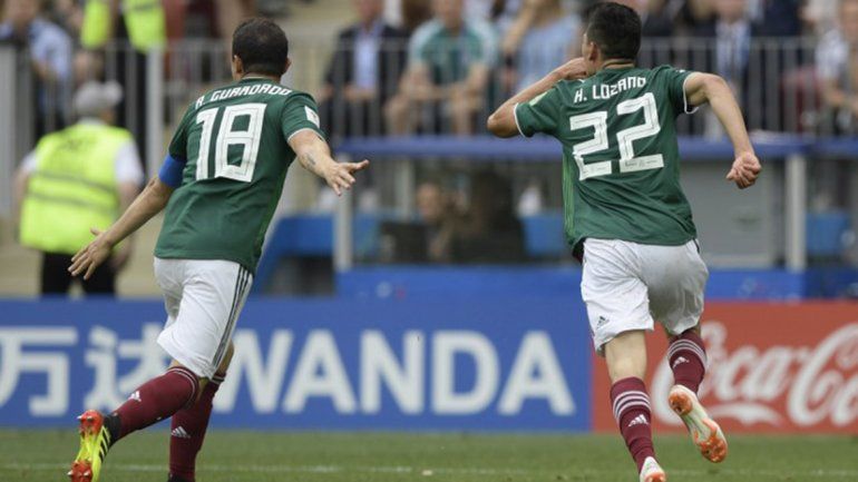 México dio un golpe y venció por 1 a 0 al campeón Alemania