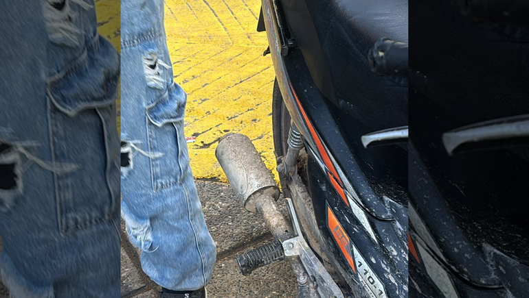 Le secuestraron la moto por tener escape libre y agredió a un inspector en pleno centro de Neuquén.