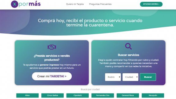 Web: promueven a los autónomos que se quedaron sin trabajo