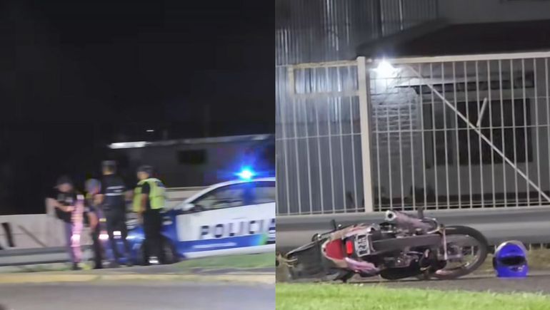 Grave accidente en la Ruta 22: un motociclista fue hospitalizado