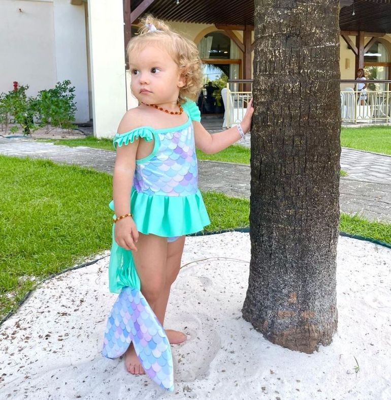 La malla de sirena de Ana García Moritán fue furor en las redes sociales.