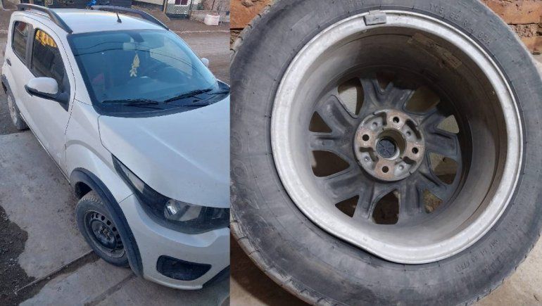 Casi se matan por un pozo que no pudieron esquivar en Ruta 40