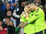 Alejandro Garnacho y Cristiano Ronaldo