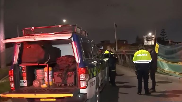 Personal del CTI de la Fiscalía y la Policía Judicial acordonó el área