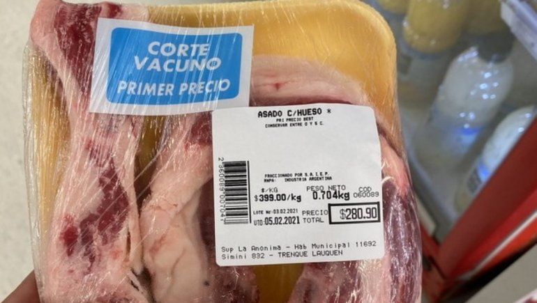 Denuncian que la carne de precios cuidados es pura grasa