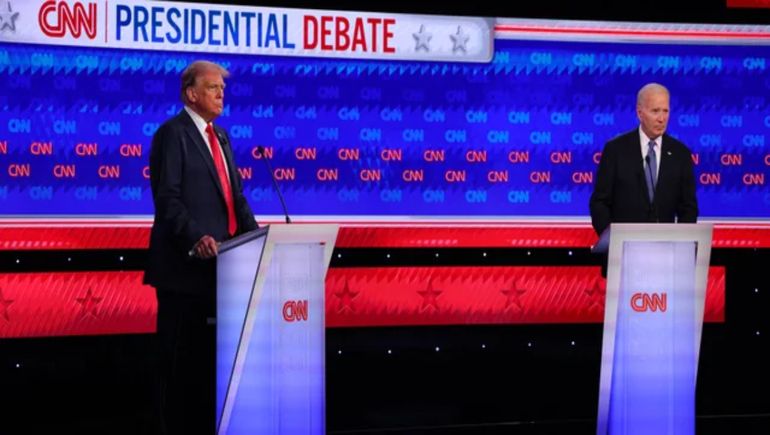 Donald Trump y Joe Biden se cruzaron en un debate presidencial muy anticipado.